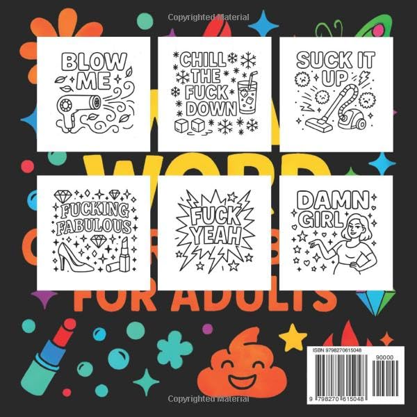 Swear Word Coloring Book for Adults: Bold & Easy Funny Coloring Pages for Stress Relief & Relaxation - Image 2
