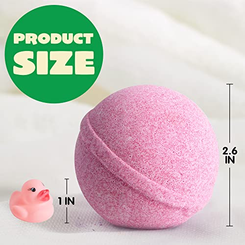 Joyin Bath Bombs With Rubber Ducks Toy, 6 Packs Bubble Bath Bombs With Duck Toys, Spa Bath Fizzies Set, Great Gift Set For Birthday, Christmas For Boys And Girls #TOP7