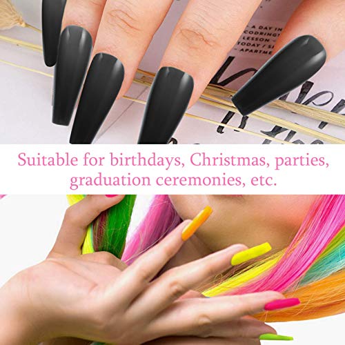 Healvian 6 Caixas usando cortador unhas beleza prática claro forma kit dedo unhas postiças unhas gel