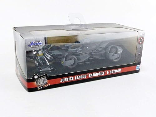 Miniatura 9 de Jada Toys DC Comics Justice League Batman & Batmobile 1:32 Die - Vehículo fundido con figura