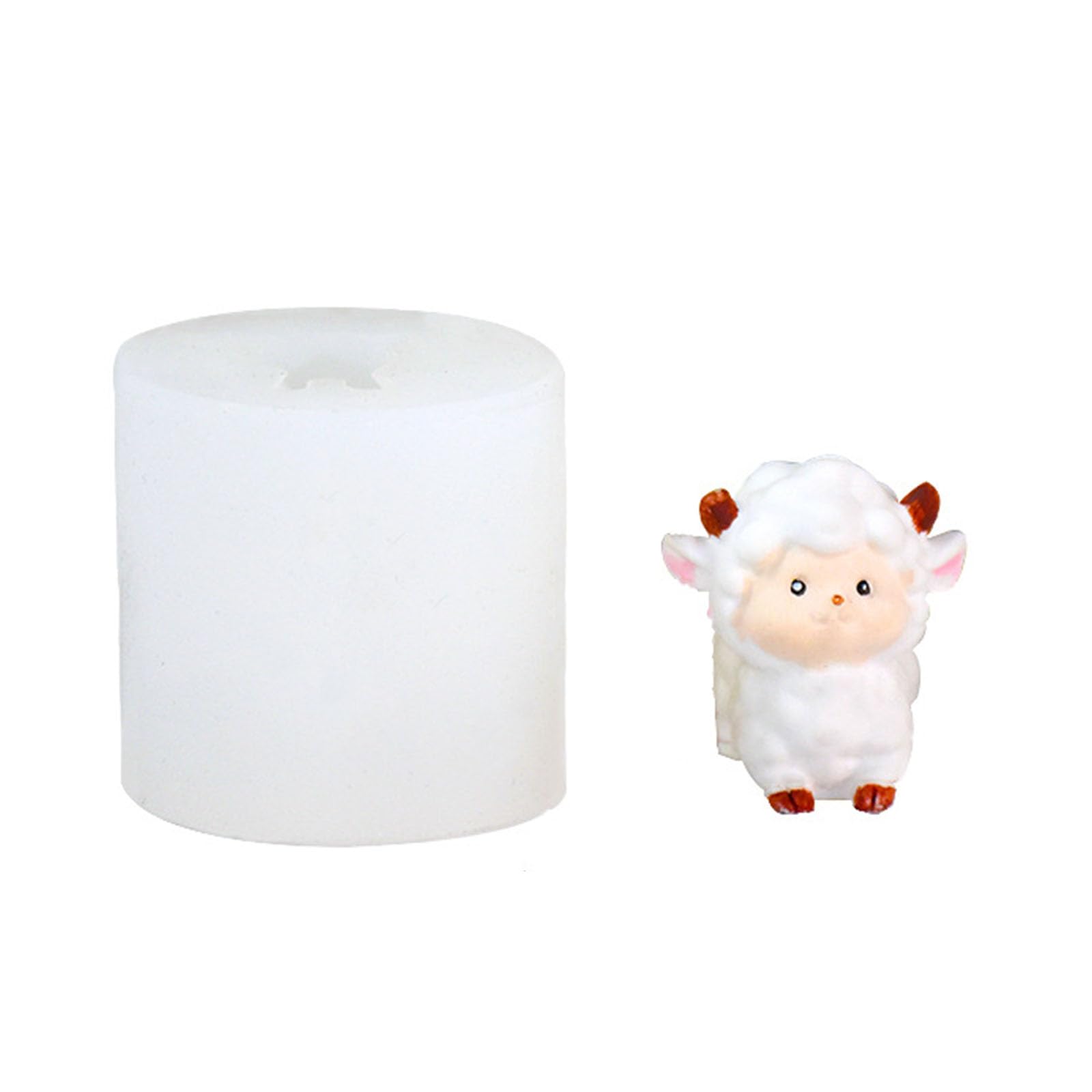 NEWFT Valentines Day Sheep Silicone Mold Fondant Chocolate Mould Clay Resin Model Cake Decorating Tool Baking Accessories