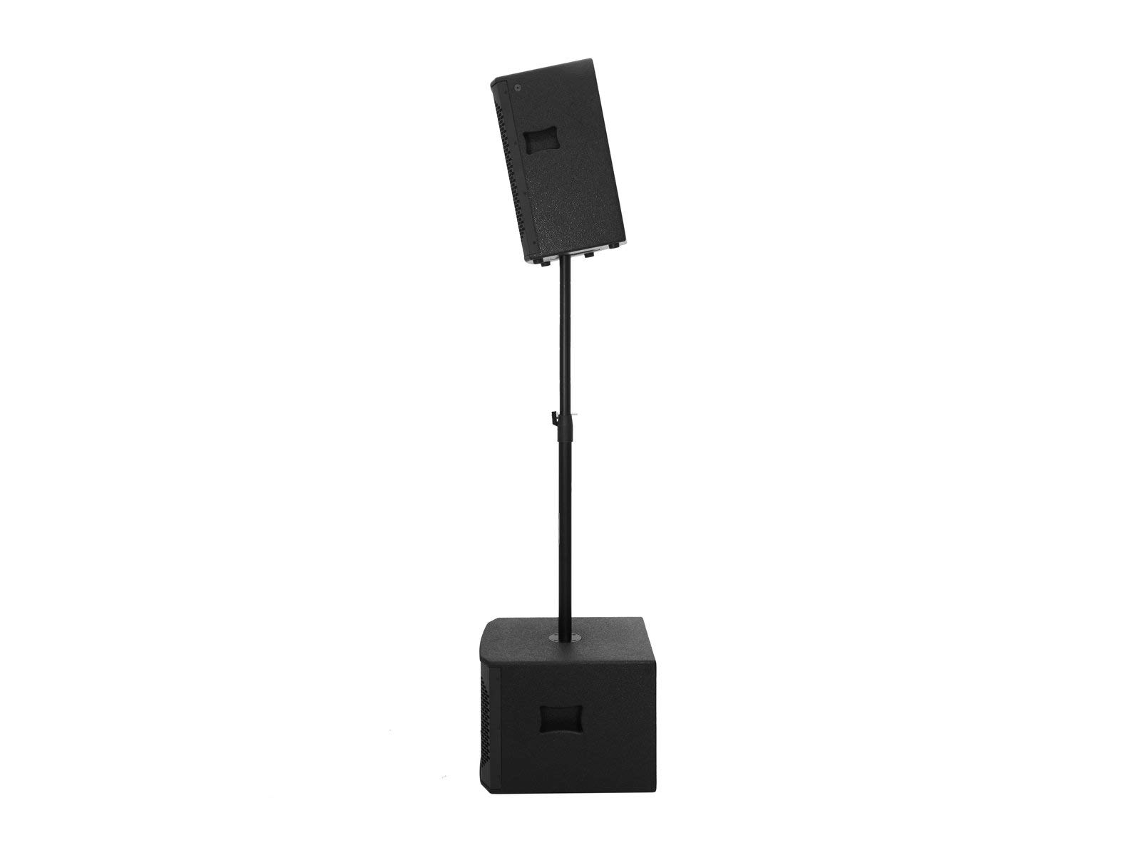 Omnitronic AZX-208 2-Wege Top 100W | Passive 2-Wege-Lautsprecherbox mit 8"-Woofer, 1"-Treiber und 100 W RMS | Stabiles MDF-Gehäuse mit Schutzgitter und Tragegriff