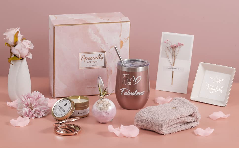 Miniatura 7 de Regalos de cumpleaños para mujeres, regalos para mamá, cesta de regalo relajante para su mejor amiga hermana, regalos únicos para mujeres que lo