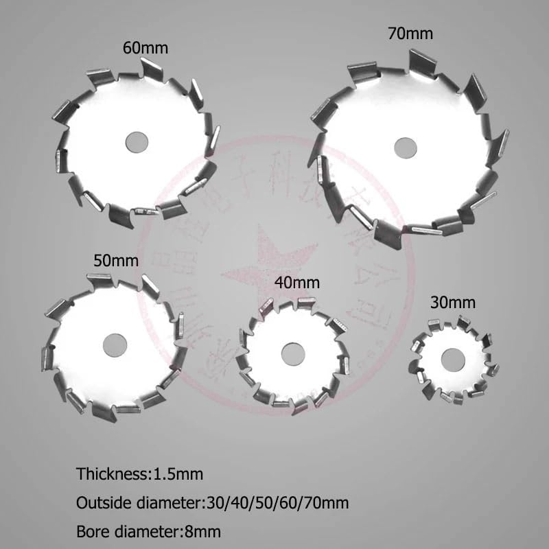 Pinewell Lab 304 Stainless Steel stir bar Saw Tooth Type Stirrer Dispersion Disk,Round Plate dispersing Propeller Stirring Blade Blender(Stir Plate(OD 120mm))