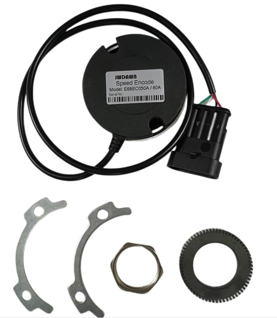 JWDAWN 4wire Motor Speed Encoder E68EC050A01 E68EC050A Speed Sensor for Golf Cart Electric Vehicle Forklift Pallet Truck Accessories