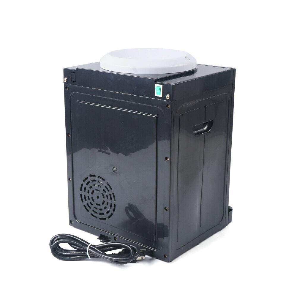 Distributeur d'eau chaude et froide électrique, à chargement par le haut, distributeur d'eau pour le bureau à domicile, pour seau d'eau de 3,5 à 18,9 litres, 550 W, noir