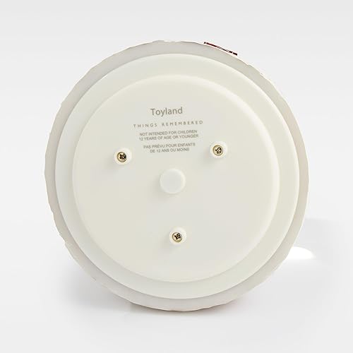 Miniatura 8 de THINGS REMEMBERED Globo de nieve musical de pueblo de jengibre grande grabado y tren en movimiento, reproduce música de Toyland, hermoso y único