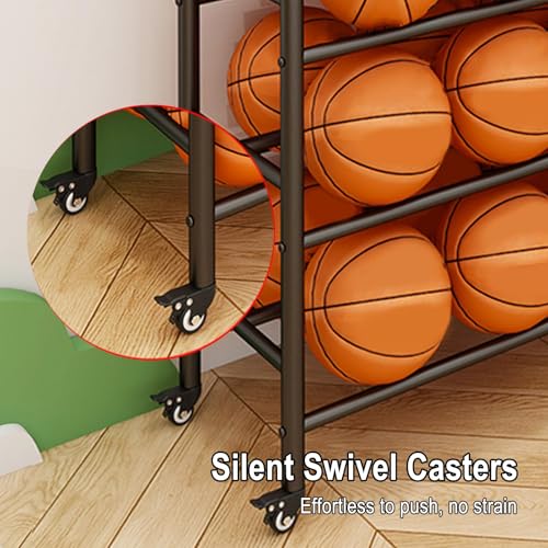 Présentoir de basket-ball compact pour libérer l'espace au sol de votre garage