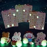 2026年1月登場！即納【パンダシール4枚セット】もちもち厚手 熊猫ステッカー かわいいパンダデザイン 実物写真 手帳 文具 手芸用品 ノート スマホデコ用 DIY 携帯電話飾り 柔らかめ 貼り直し可能 DIY文具 動物 立体 手作りデコ デコレーション プレゼントにも ご褒美 お祝い 幼稚園・小学生 (蓄光おしりぷにぷに(6枚))