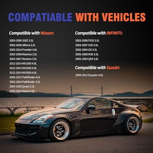 Image of HiSport Valve Cover Gasket - Replace VS50608R | Compatible with INFINITI FX35 G35 I35 M35 QX4 Nissan 350Z Frontier Maxima NV1500 NV2500 NV3500 Quest Suzuki Equator 2002-2014