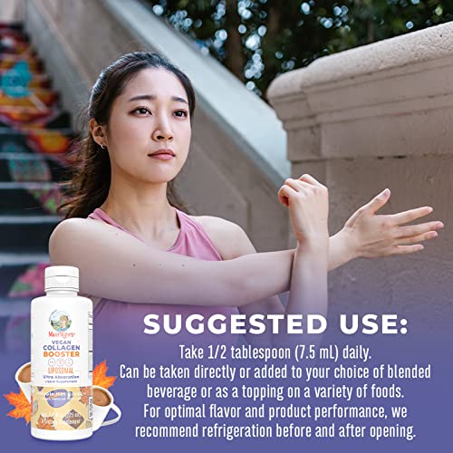 Collagen Booster Liposomal | Sugar Free | Liquid Collagen Booster With Vitamin C, Vitamin E, Zinc, Copper & Silica | Skin Care & Joint Support Supplement | Vegan | Non-Gmo | Gluten Free | 7.6 Fl Oz #TOP3