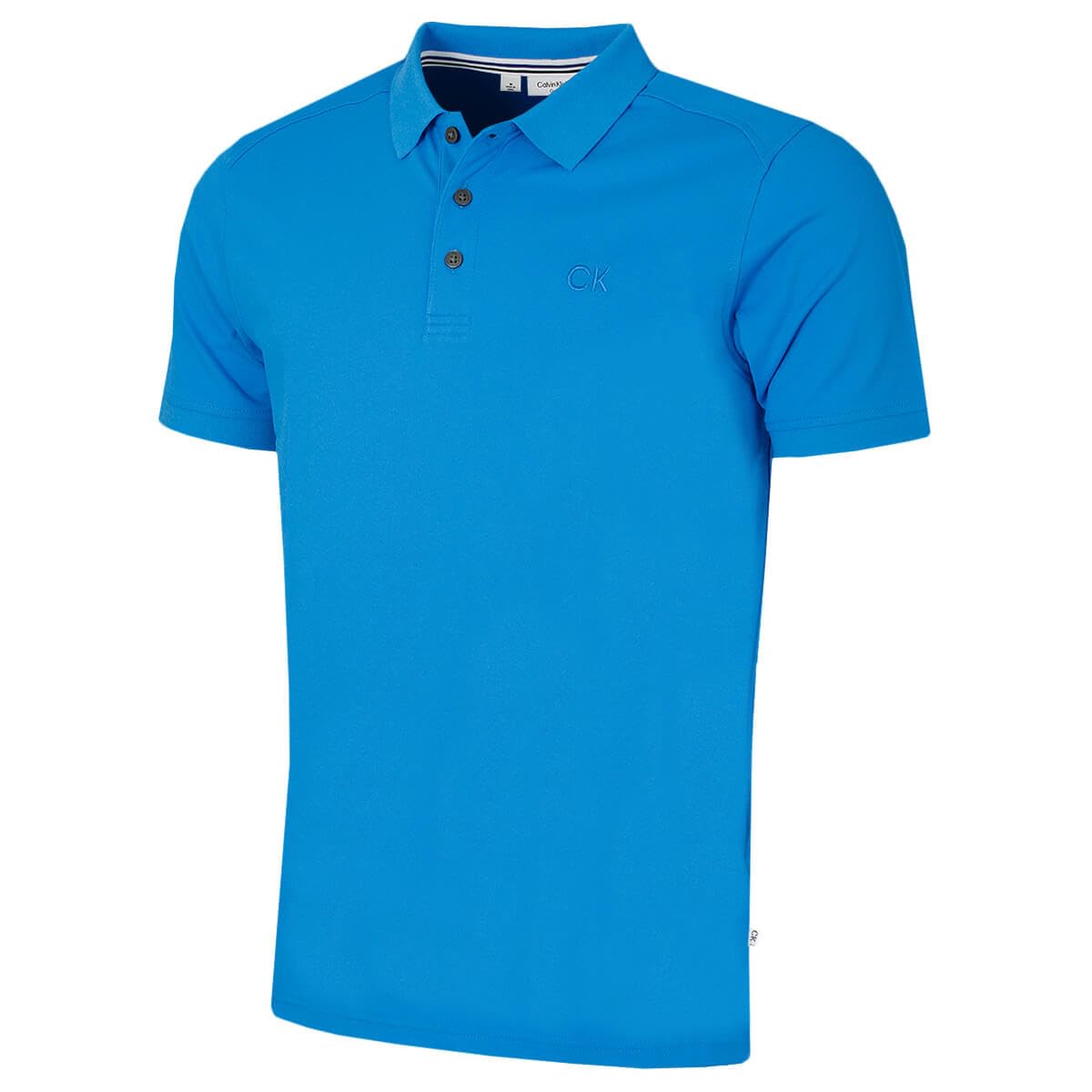 Calvin Klein Men's Blue Campus Coastal Wicking Polo Shirt - Xxxl