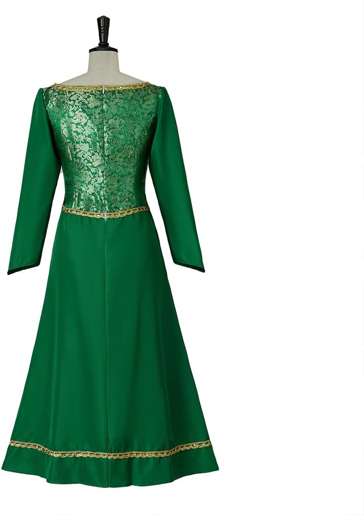 Saniplaycos Princess Cosplay Dress Green Outfits Fancy Halloween Costumes for Women - Image 4