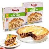 David's Cookies Ready To Bake Grandé Apple Pie 10' 2-Pack - Classic Fruit Pies, Apple with Cinnamon - OU Kosher Dairy, Delicious Gourmet Dessert Gift Box for Holidays, Birthday Celebrations