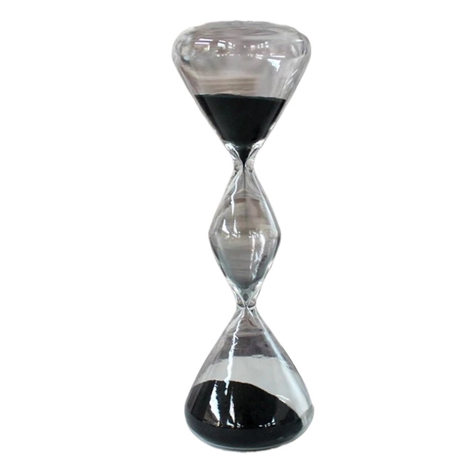 Temporizador de Reloj Arena Irregular Creativo, decoración del hogar, Cristal, joyería, Tiempo, Temporizador Negra para Escuela(Black Small)