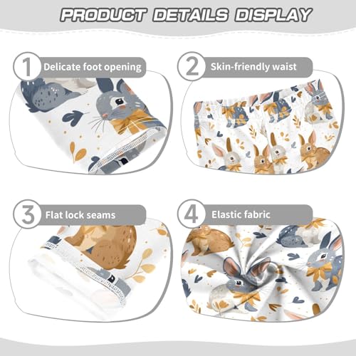 Cute Animal Bunny Rabbit Girls Leggings Soft Stretch Workout Yoga Dance Pants for Kids Casual Tights3