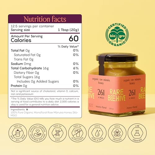 Miel Manuka Orgánica RARE BEEHIVE 250g miniatura 2