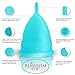 Blossom Menstrual Cup, Say No to Tampons | Get Blossom Cups for Menstrual Days| Period Cup, Reusable Menstrual Cup, Silicone Cup (Small Menstrual Cup, Blue)