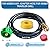 6 Feet for Weber Adapter Hose for Weber Travelev Grill, for Weber Traveler Grill Accessories for Weber Q 1000 for Weber Q Series, and for Weber Traveler Gas Go-Anywhere Grills Propane Adapter.