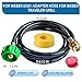 6 Feet for Weber Adapter Hose for Weber Travelev Grill, for Weber Traveler Grill Accessories for Weber Q 1000 for Weber Q Series, and for Weber Traveler Gas Go-Anywhere Grills Propane Adapter.
