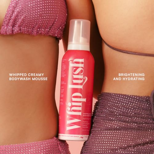 Image of Gush Beauty Whip Lush Body Wash | One-Step Exfoliate, Cleanse & Moisturise | Copper Peptides, Ceramides, Vitamin C, Hyaluronic Acid | Barrier building pH Balanced | Removes Tan & Body Acne | 200g