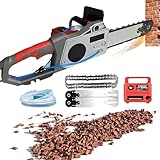 NzEupno Elektrische BetonsäGe, HandgefüHrte MauernutfräSe, KettensäGe Mit WassergefüHrter Staubabsaugung Zum NutenfräSen In Ziegel, Granit Und Marmor 35cm/13.8in