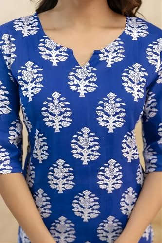 Image of Women's Short Kurti in TopsTunic Rayon Cotton Blend | Ladies Ethnic Tunic