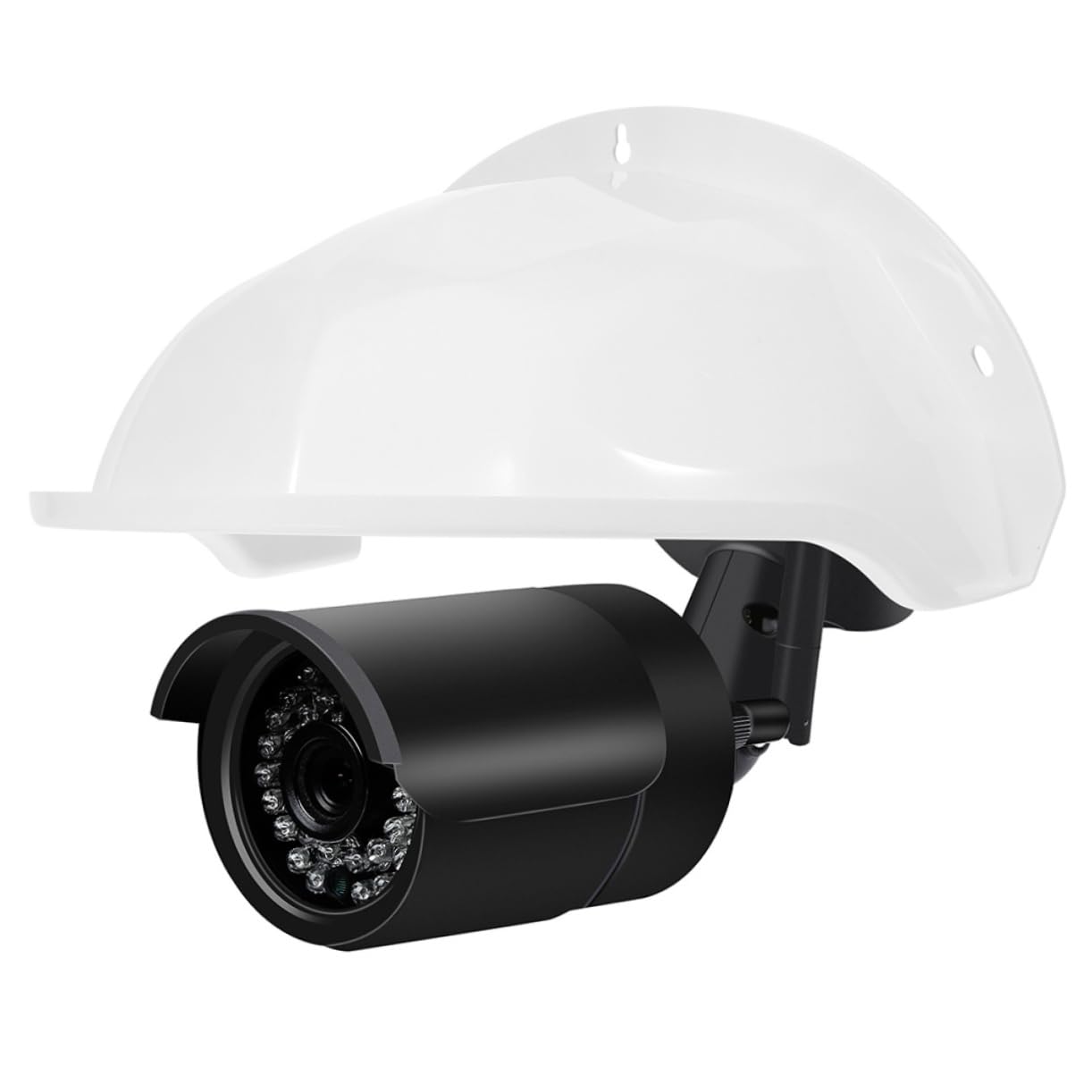 Tofficu Cubierta de Cámara de Seguridad para Exteriores, Funda Protectora Abs Blanco, Resistente Intemperie, 3 Piezas para Interior y Exterior
