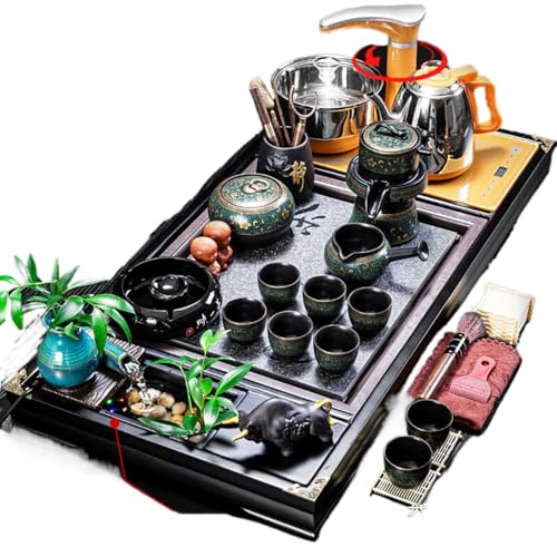 Tetera eléctrica de fácil limpieza con mesa de té y apagado integrado