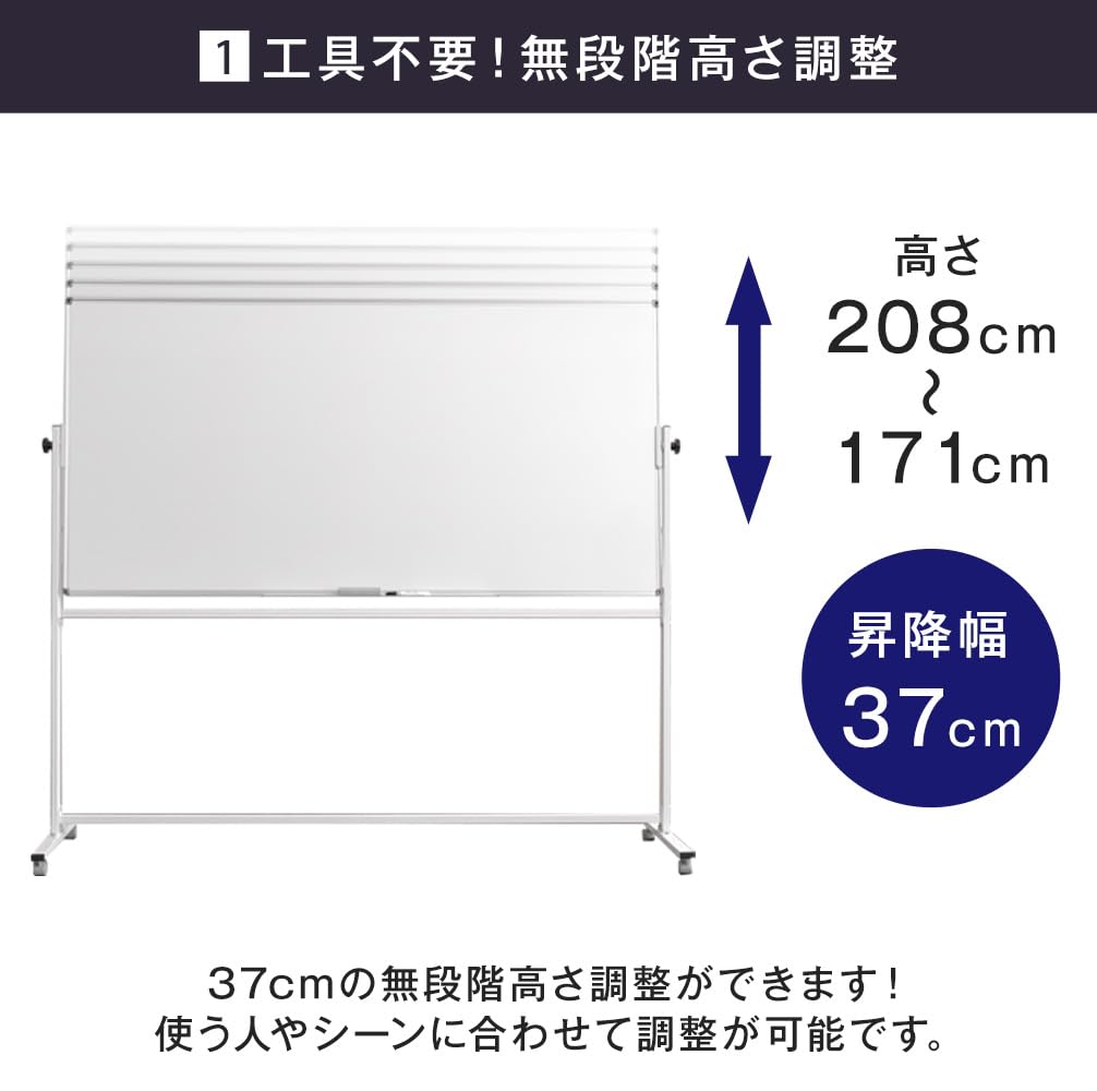 Amazon | タンスのゲン ホワイトボード 【お届け先 法人様限定】 1800 