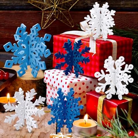 ARONRAVE Wooden Snowflake Christmas Decorations Cover
