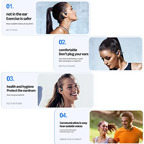 COMBLU Knochenschall Kopfhörer, Bluetooth 5.1 Wireless Bone Conduction Kopfhörer, Open Ear Sport Kopfhörer, Kabelloser… - Image 7