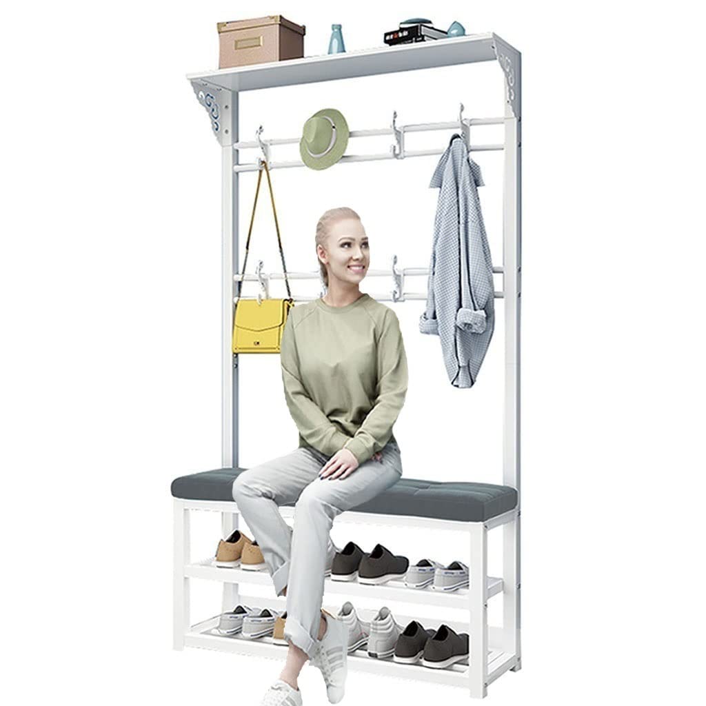 Meuble entrée gain de place contre le désordre des chaussures et manteaux