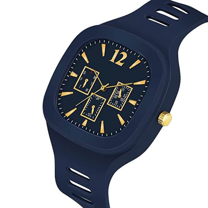 Image of SELLORIA Square Shape Analog Silicon Strap Stylish Designer Watch Kids Watch for Boys