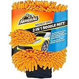 Armor All, 2 in 1 Microfibre Noodle Mitt, For Interior & Exterior Car Cleaning, Soft and Streak Free Washing and Drying for Paintwork and Glass, Gently Removes Dirt and Insect, Ideal for Car Detailing