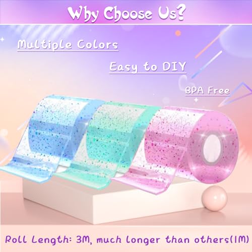 Nano Tape Bubble Kit für Kinder - 67 Pcs DIY Nano Tape Bubble Set, Squishy Spielzeug Bastelset, Super elastische Nano Klebebänder für Stressabbau und Spaß, Fidget Toys and Party Favors Geschenke