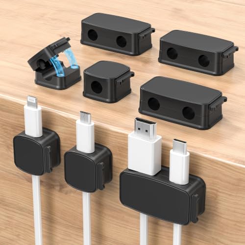 Basesailor 8Pack Magnetic Cable Clips Organizer,Cord Management Holder