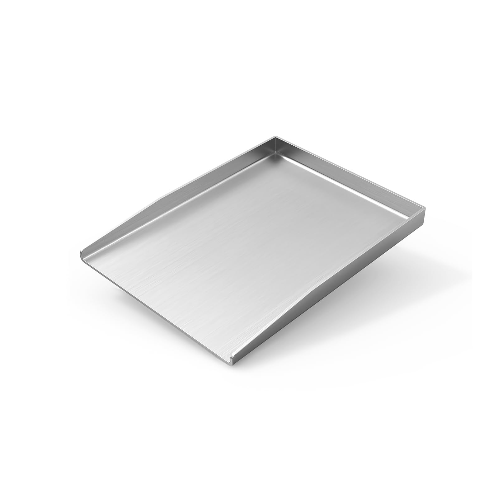 Plaque de cuisson universelle en acier inoxydable - 27 x 20 cm - Convient pour barbecue à gaz Weber et barbecue au charbon de bois - Rectangulaire