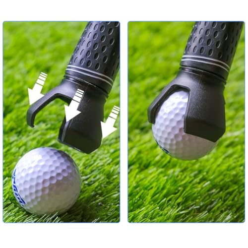 Joyzan 3 Prong Golf Ball Retriever, Saver Putter Grip Pick Up Tool Plastic Claw Grabber Sucker Accessories Black Portable Upper Suction Cup Catcher Back Mini Training Aids Balls Picker for Grip, 3Pcs - Image 5