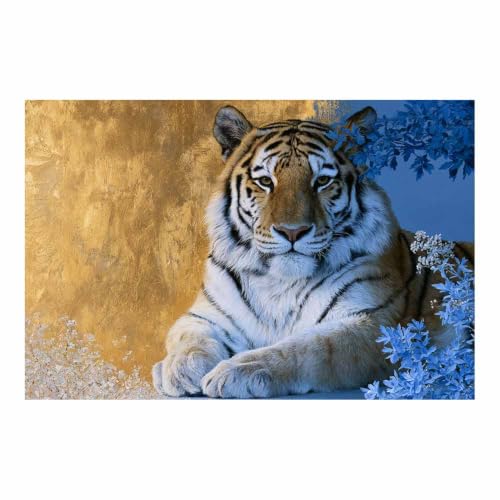 Tableau décoration appartement tigre 60x90cm pour peinture sur toile maison animaux