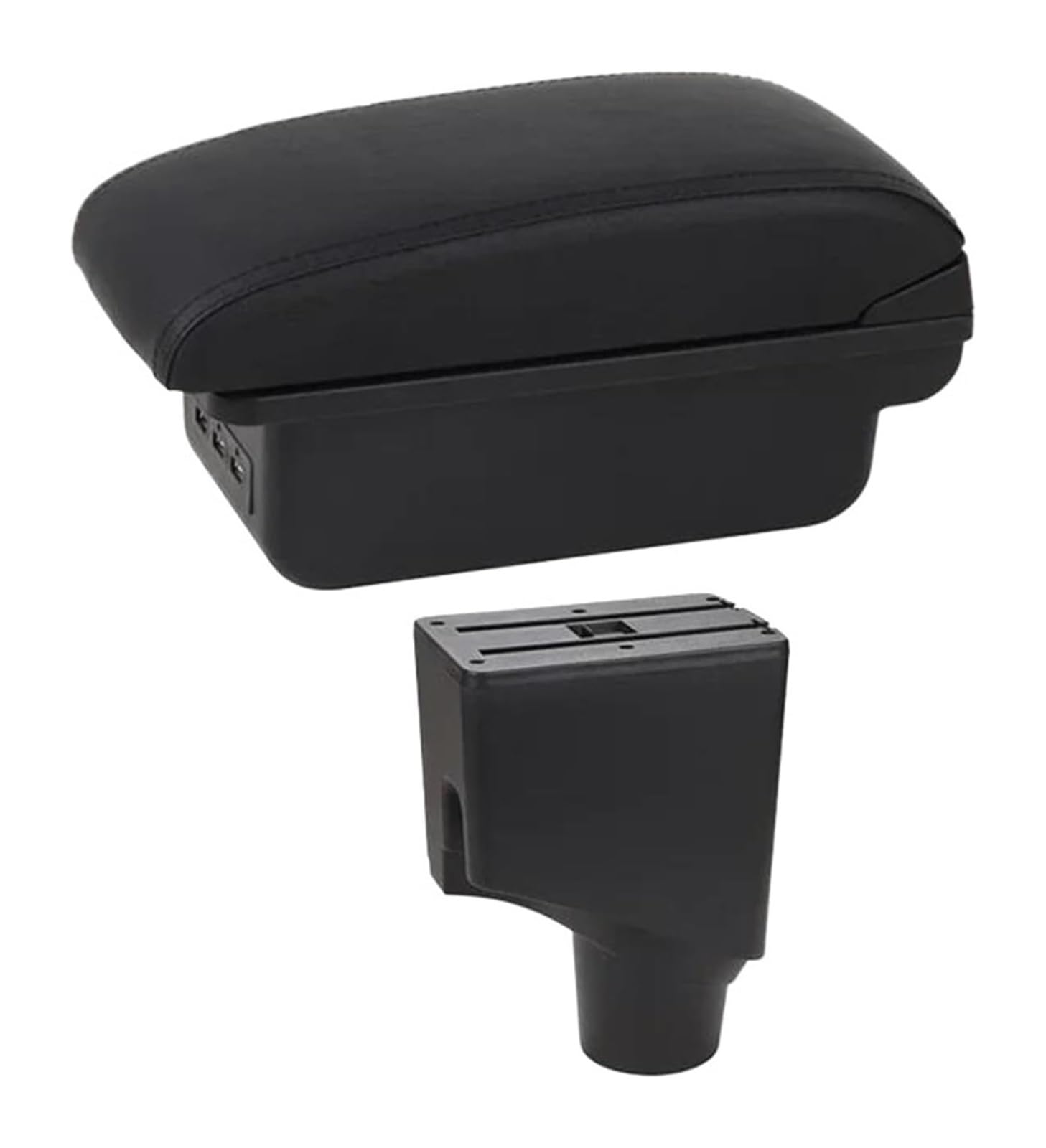 HCKCLMBMZW For Toyota For Yaris For Hybrid 2015-2021 Armrest Box Car Central Storage Modification USB Arm Rest Accessory Car Armrest Center Console(C1 Black Line)