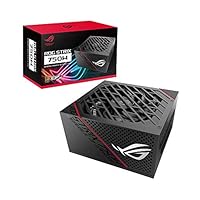 ASUS ROG Strix 750W Gold PSU, Power Supply (ROG heatsinks, Axial-tech fan design, dual ball fan bearings, 0dB technology, 80 PLUS Gold Certification, fully modular cables, 10-year warranty)