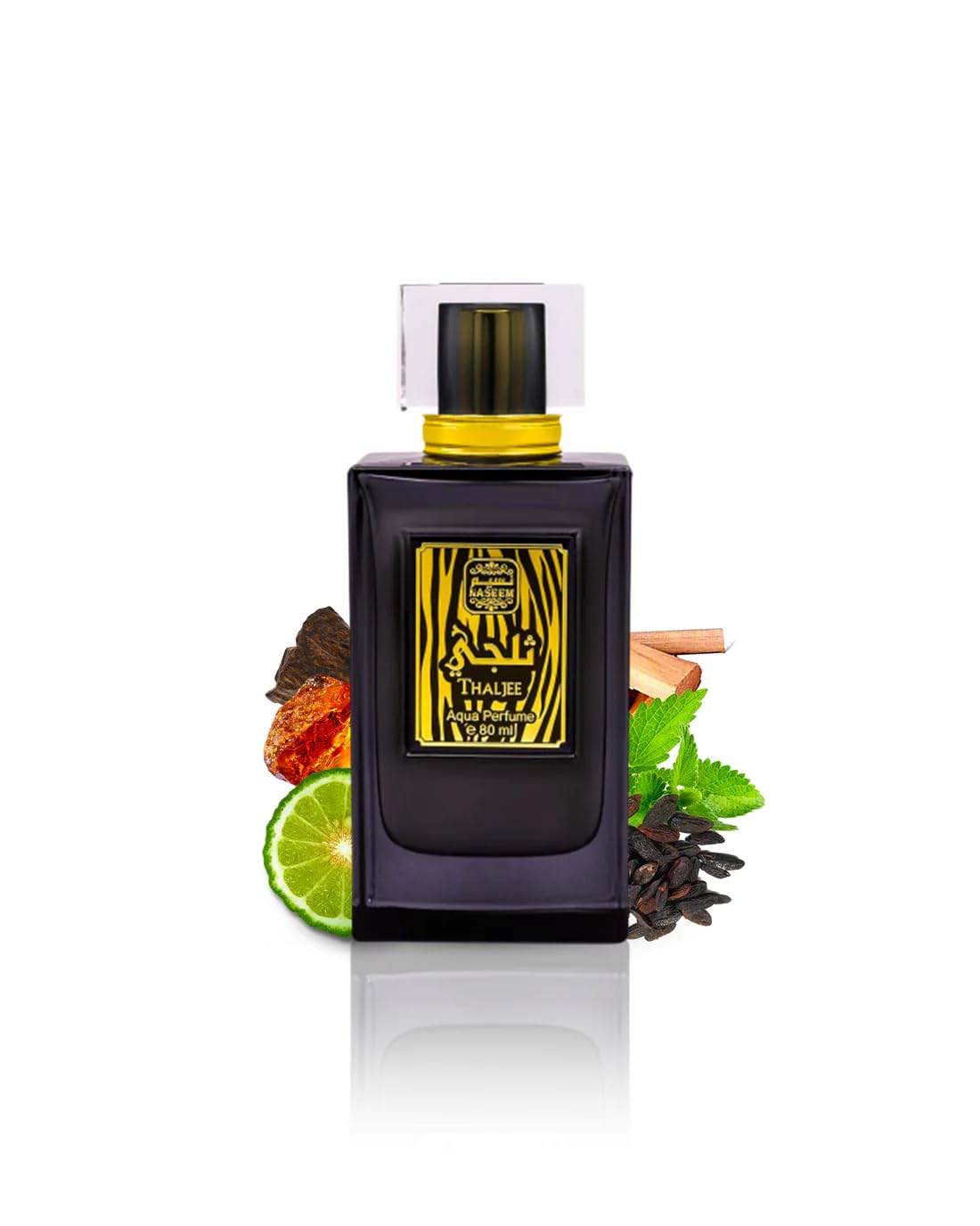 – NASEEM Thaljee Aqua Perfume Spray 80ml - Alcohol-Free Fresh Tone Eau De Parfum - Unisex Luxury Fragrance for Men & Women - Rich, Long-Lasting Scent with Amber & Leather Notes