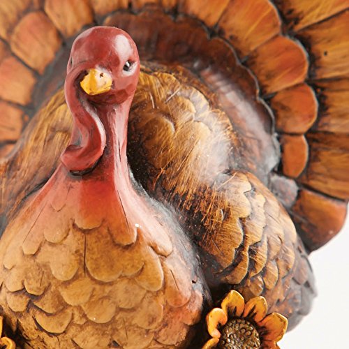 Cypress Home 8TAR126 Decorative Be Thankful Hand-Painted Thanksgiving Turkey Tabletop Centerpiece Décor thumb #1