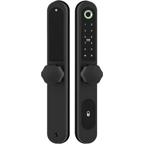 Tuya Smart Fingerprint Password Card Door Lock Waterproof Kit7