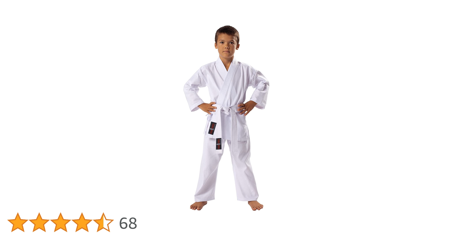 USI Master Karate Dress For Boys Martial Arts Karate White Uniform For Adults Men Unisex Karate Dress MMA Training Dress (200cm