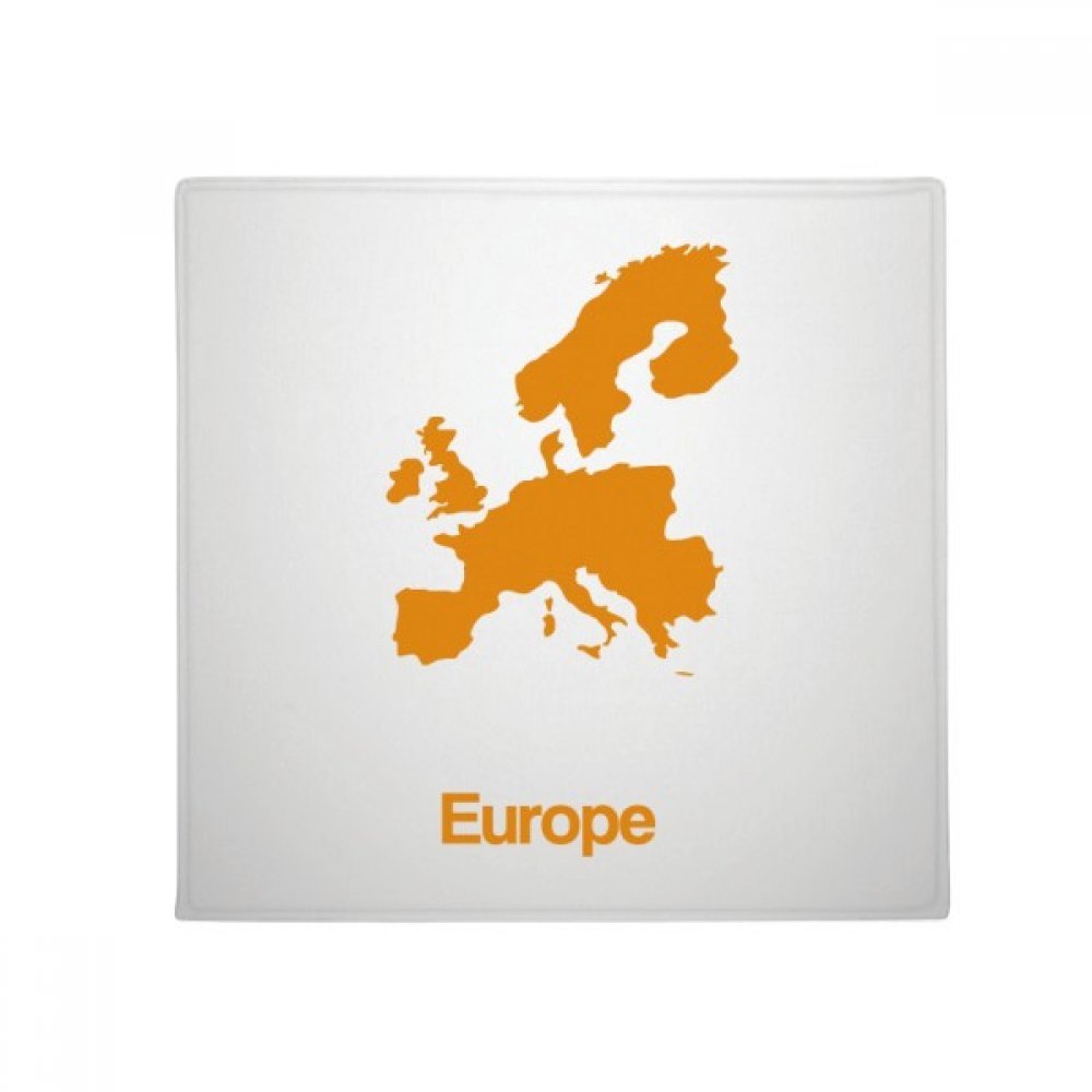 Tapis de sol l'europe jaune illustration carte de 50x50cm pour salon