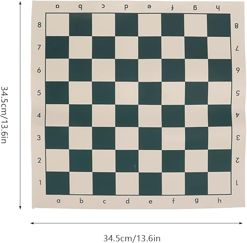Miniatura 3 de Alomejor Tablero de ajedrez portátil 13.6x13.6 in PVC suave tablero de ajedrez torneo conjunto de ajedrez para viajes camping