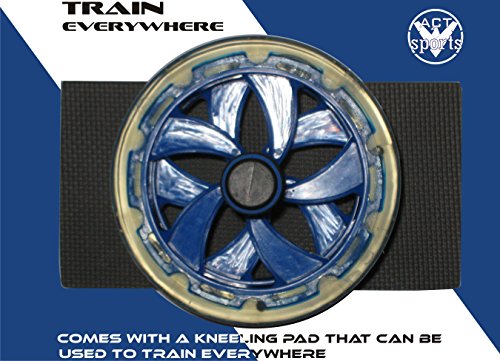 V-Act Sports PRO ABS Workout Roller Wheel Exercise Equipment w/Knee Mattress - Sturdy and Well Made - Blue - PP - Fit for All Surfaces and Extremely Light - Home Fitness Guru V-Act Sports PRO ABS Workout Roller Wheel Exercise Equipment w/Knee Mattress - Sturdy and Well Made - Blue - PP - Fit for All Surfaces and Extremely Light - Image 3