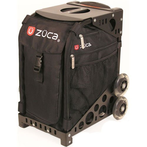 Zuca Sport Wheeled Luggage Complete Set with Frame and Insert Bag. Color: Obsidian (black) bag, with Black Frame. Bonus! Includes Travel Groove Universal Ipod & MP3 Accessory Kit
